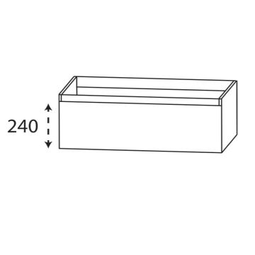 Laguna Reflex Waschtischunterschrank - 120 cm Skizze