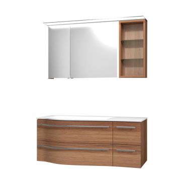 Laguna Laola Badmöbel Set - 120 cm Var. rechts Spiegel Serie B rechts