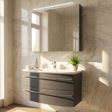 Marlin Bad 3040 - CITYplus Badmöbel Set 10 - 91 cm Ambiente