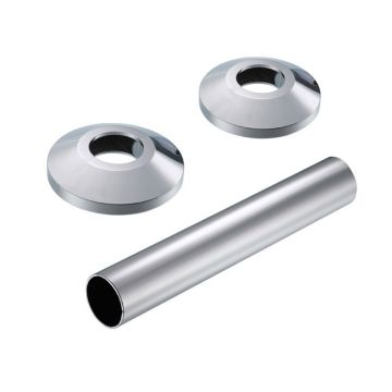 Nordholm Design Wandrosetten/Überschiebrohr, Chrom