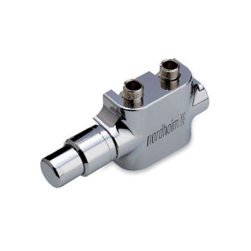 Nordholm Twin Reg Genesis, Chrom, inkl. Thermostatkopf für beidseitigen Anschluß