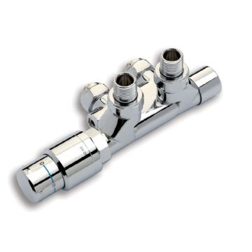 Nordholm Twin Reg 500, Chrom, Thermostat-Ventil schwenkbar