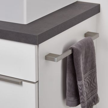 Nobilia Zubehör Handtuchhalter - zur Montage am Korpus, Edelstahlfarbig