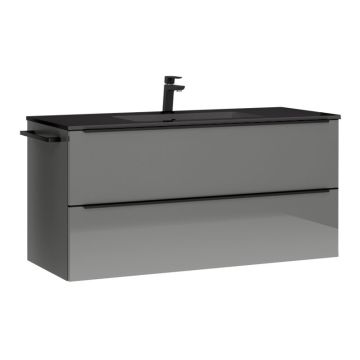 Nobilia City Line Waschtisch mit Unterschrank 4 - 121 cm