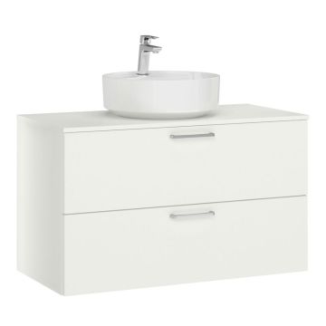 Nobilia On Top Keramik-Aufsatzwaschtisch mit Unterschrank Set 100 cm