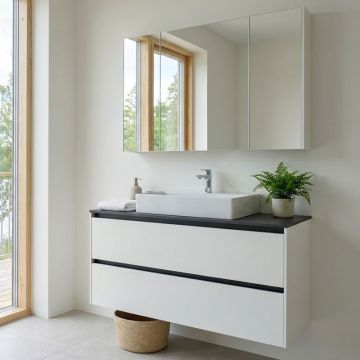 Nobilia Malu Line N Badmöbel Set 28 - 122 cm Ambientebild