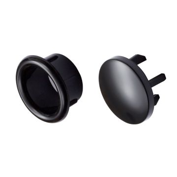 Pelipal Zubehör Ersatzteil Überlaufrosette 2 Stück Schwarz