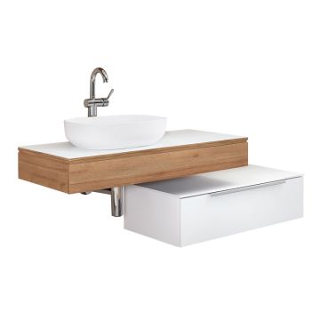 Pelipal PCON Aufsatzbecken mit Waschtischkonsole 150 cm