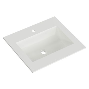 Pelipal PCON Krion-Waschtisch 61 cm Weiß Matt