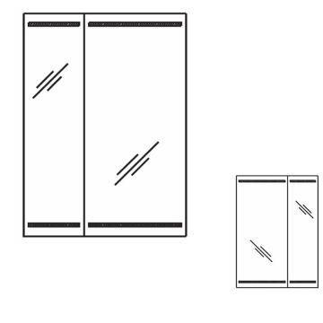 Pelipal PCON Spiegelschrank 51 cm Skizze