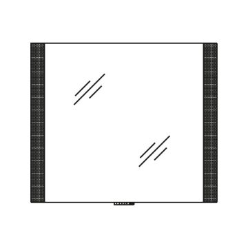 Pelipal PCON Funktionsspiegel 82 cm Skizze