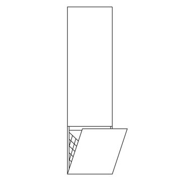 Pelipal PCON Hochschrank 45 cm Skizze