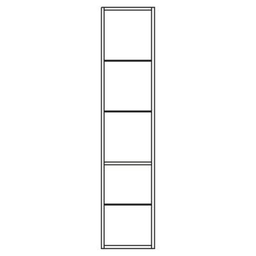 Pelipal PCON Midischrankregal 30 cm Skizze