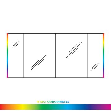 Pelipal PCON Spiegelschrank 153 cm Skizze