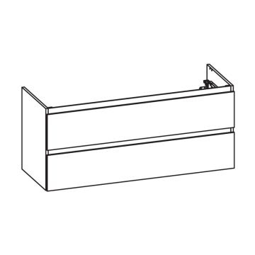 Pelipal PCON Waschtischunterschrank 125 cm Skizze