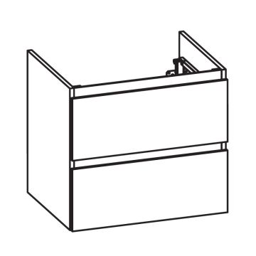 Pelipal PCON Waschtischunterschrank 60 cm Skizze