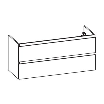 Pelipal PCON Waschtischunterschrank 120 cm Skizze