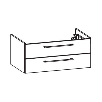 Pelipal PCON Waschtischunterschrank 100 cm Skizze