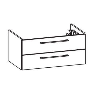 Pelipal PCON Waschtischunterschrank 95 cm Skizze