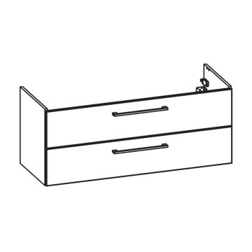 Pelipal PCON Waschtischunterschrank 120 cm Skizze