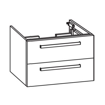 Pelipal PCON Waschtischunterschrank 75 cm Skizze