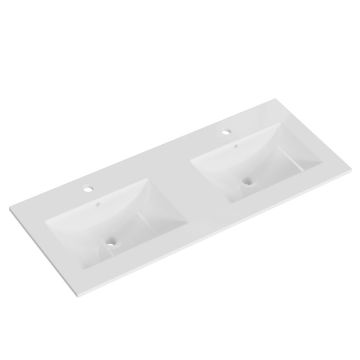 Pelipal Serie 6040 Keramik-Doppelwaschtisch 121 cm