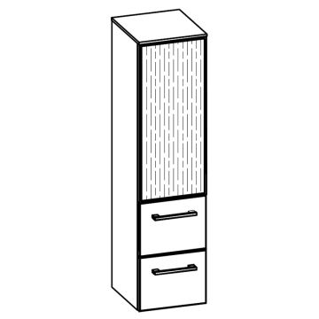 Pelipal Universelle Beimöbel Mittelschrank 30 cm Skizze