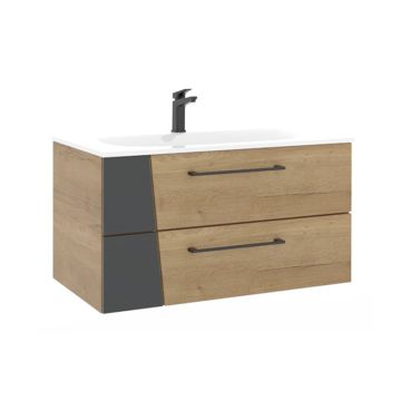 Pelipal Serie 7040 Mineralmarmor-Waschtisch mit Unterschrank - 92 cm