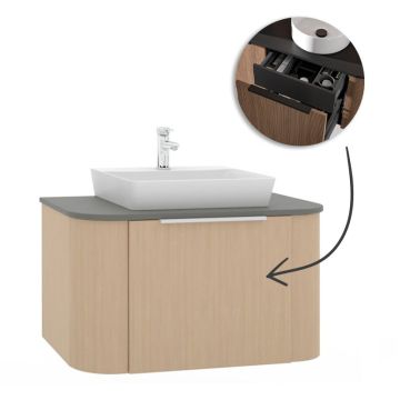 Pelipal Serie 7200 Waschtisch mit Unterschrank Set 87 cm