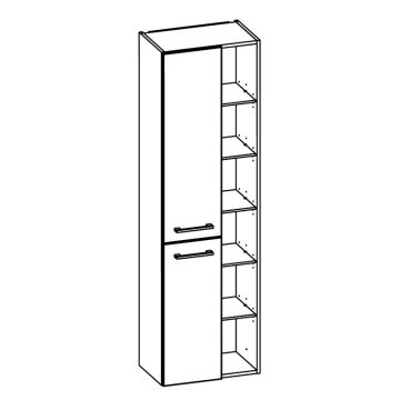 Pelipal Serie 6005 Hochschrank - 50 cm Skizze