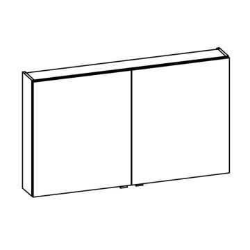 Pelipal Spiegelschrank 120 cm Skizze