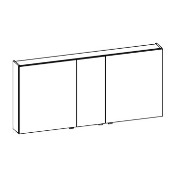 Pelipal Spiegelschrank 150 cm Skizze