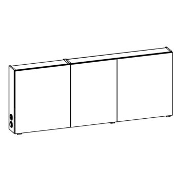 Pelipal Spiegelschrank 170 cm Skizze