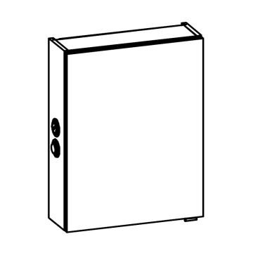 Pelipal Spiegelschrank 50 cm Skizze