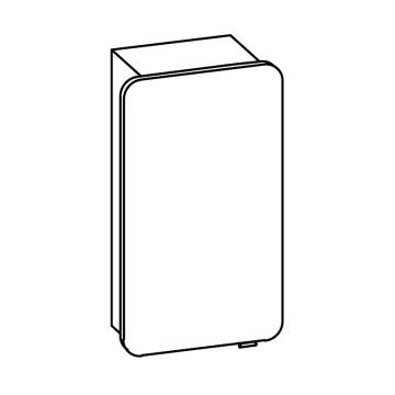 Pelipal Spiegelschrank 40 cm Skizze