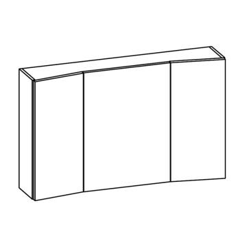 Pelipal Spiegelschrank 110 cm Skizze