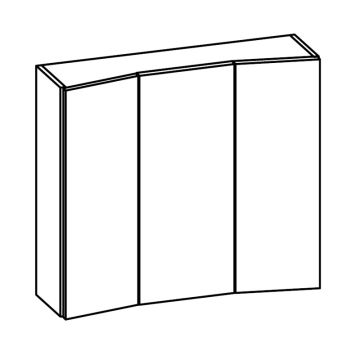 Pelipal Spiegelschrank 70 cm Skizze