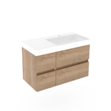 Puris Kera Plan Waschtisch mit Unterschrank - 92 cm