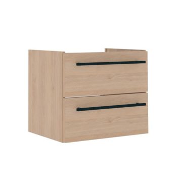 Puris Kera Plan Waschtischunterschrank - 55 cm, 2 Auszüge für LAUFEN Val 600