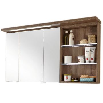 Puris Swing Spiegelschrank mit 3 Doppelspiegeltüren 120 cm