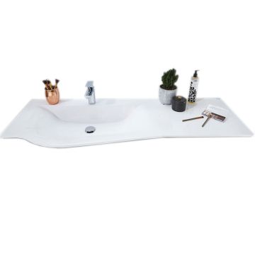 Puris Swing Glas Waschtisch 140 cm