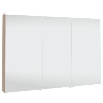 Puris Star Line Spiegelschrank 3 Doppelspiegeltüren und 1 LED Flächenleuchte