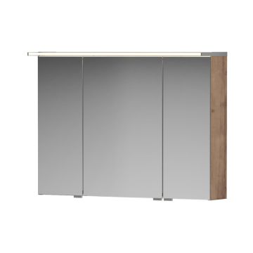 Puris Star Line Spiegelschrank 3 Doppelspiegeltüren und 1 LED Flächenleuchte