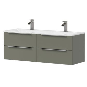 Puris Star Line Doppelwaschtisch mit Unterschrank 140 cm