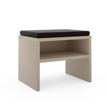 Puris Classic Line Sitzbank mit Ablagefach und Sitzkissen 60cm