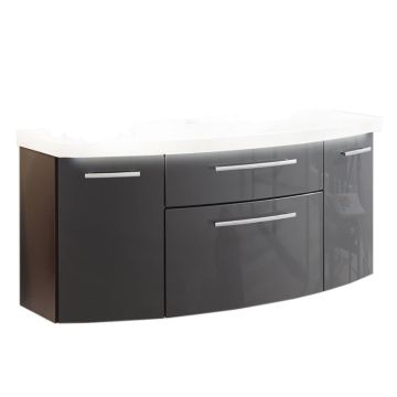 Puris Classic Line Waschtischunterschrank mit 1 Auszug und 2 Drehtüren 120 cm