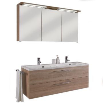 Puris Fresh Badmöbel Set 23 - 120 cm, Spiegelschrank Serie B