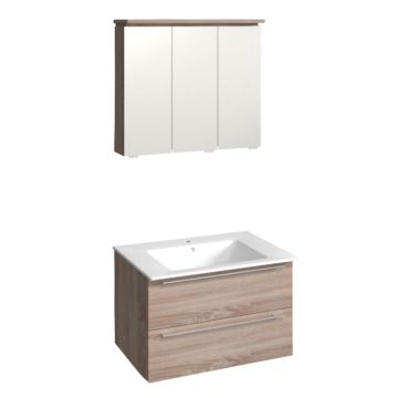 Puris Fresh Badmöbelset 5 - 70 cm Spiegelschrank Serie B