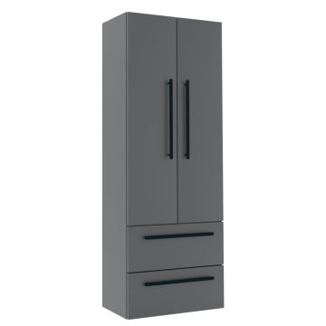 Puris Vuelta Hochschrank - 60 cm, 2 Türen, 1 Schubkasten und 1 Auszug