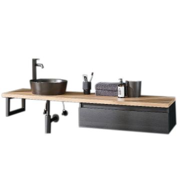 Puris Vialli Waschtisch mit Unterschrank Set 9 - 160,8 cm